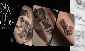 Tatuajes de mitología griega: Atlas, Zeus y Atenea. Explora el significado de estos diseños divinos.